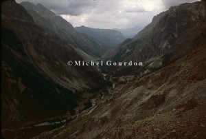 la vallée de Maurin vue du Col Girardin, 1983