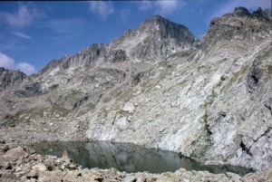 1986, le lac Cabret et le Mont Colomb