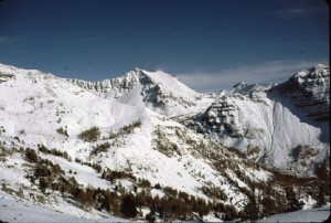 la Cayolle sous la neige, 1983