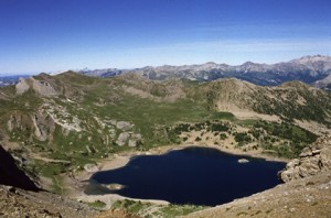 le lac d'Allos (2200m), 1990