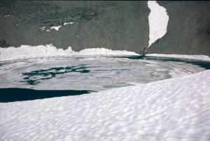 le lac des Garrets (2621m), juillet 1986