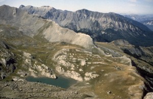 les lacs de l'Encombrette (2290m), 1982