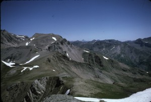 le Mont Viso vue de l'Alavanche, juillet 1985